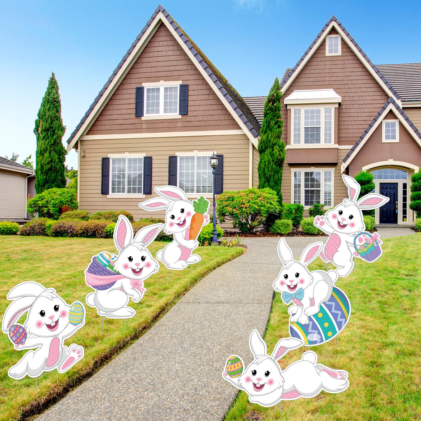 Wenqik yard sign with stakes enables quick, secure setup.