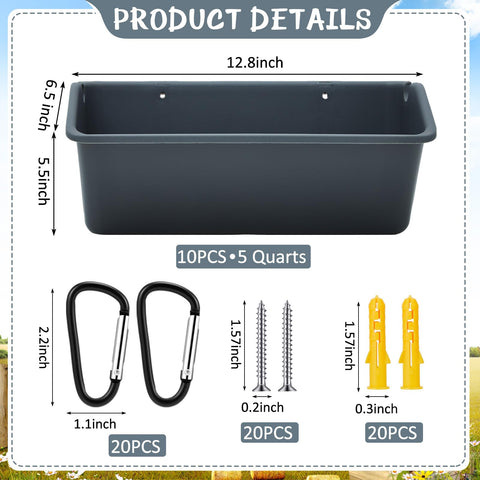 Wenqik goat feeder with solid base prevents leaks and secure installation.