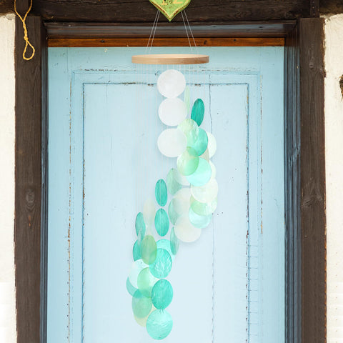 Wenqik wind chime mounted near doorway for welcoming ambiance