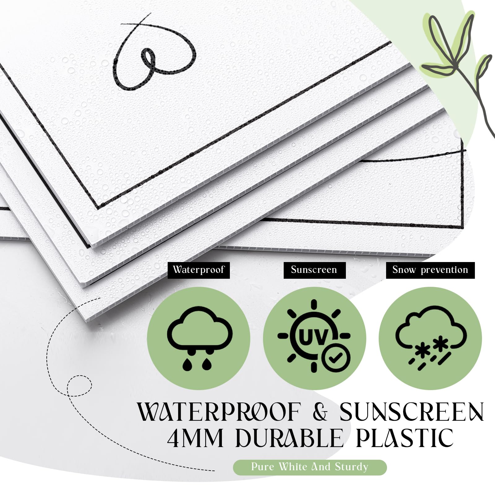Wenqik double-sided directional sign ensures visibility from two directions.