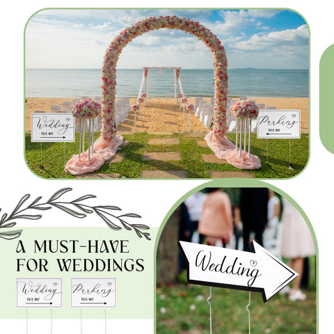 Wenqik white classic design adds romantic elegance to wedding decor.