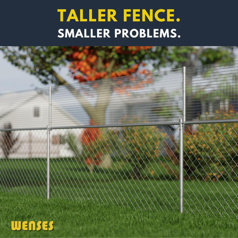 Wenses extender installed on fence with sturdy clamp and no wobble.