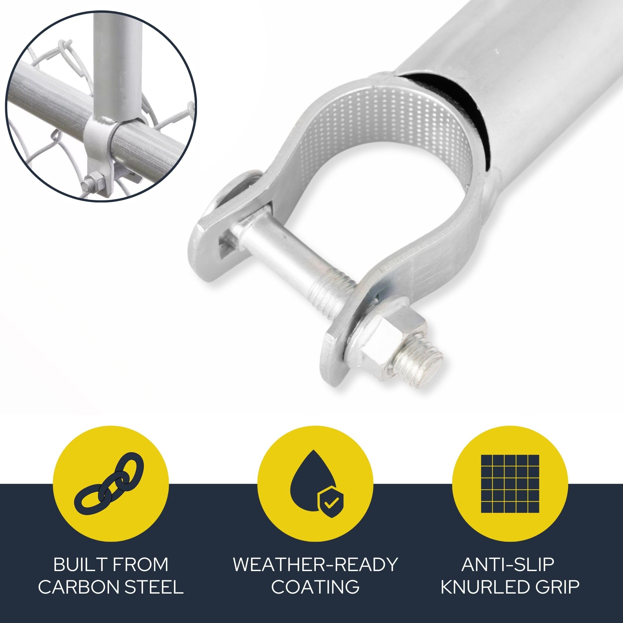 Wenses packaging for the 25-inch galvanized extension kit.