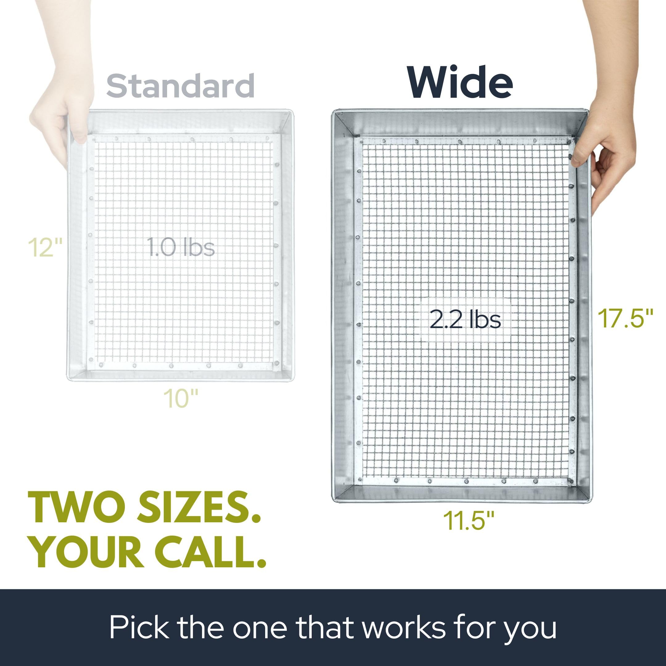 Wenses sifter set includes gloves, ready to open and use.
