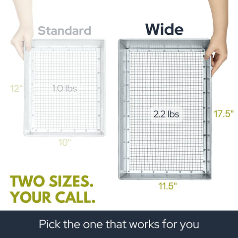 Wenses sifter set includes gloves, ready to open and use.