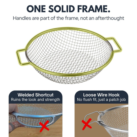 Wenses stainless steel sieve suitable for gravel and coarse soil screening.