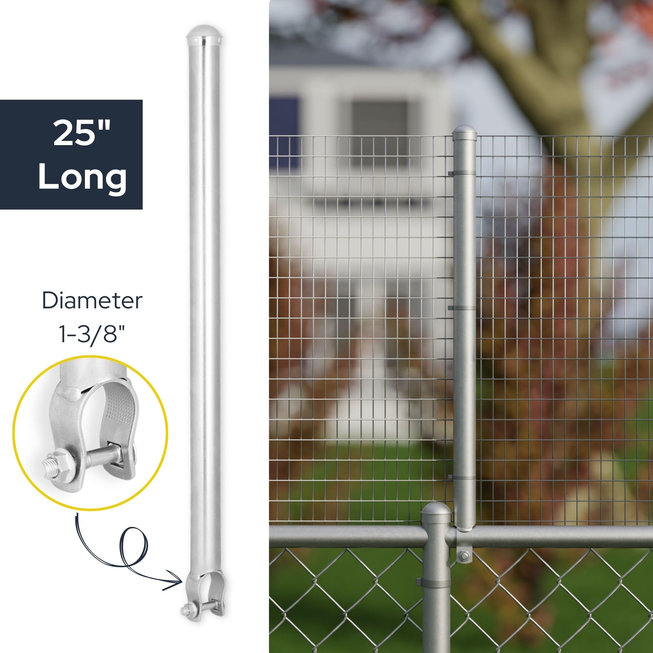 Wenses steel ties and mounting hardware included for installation.