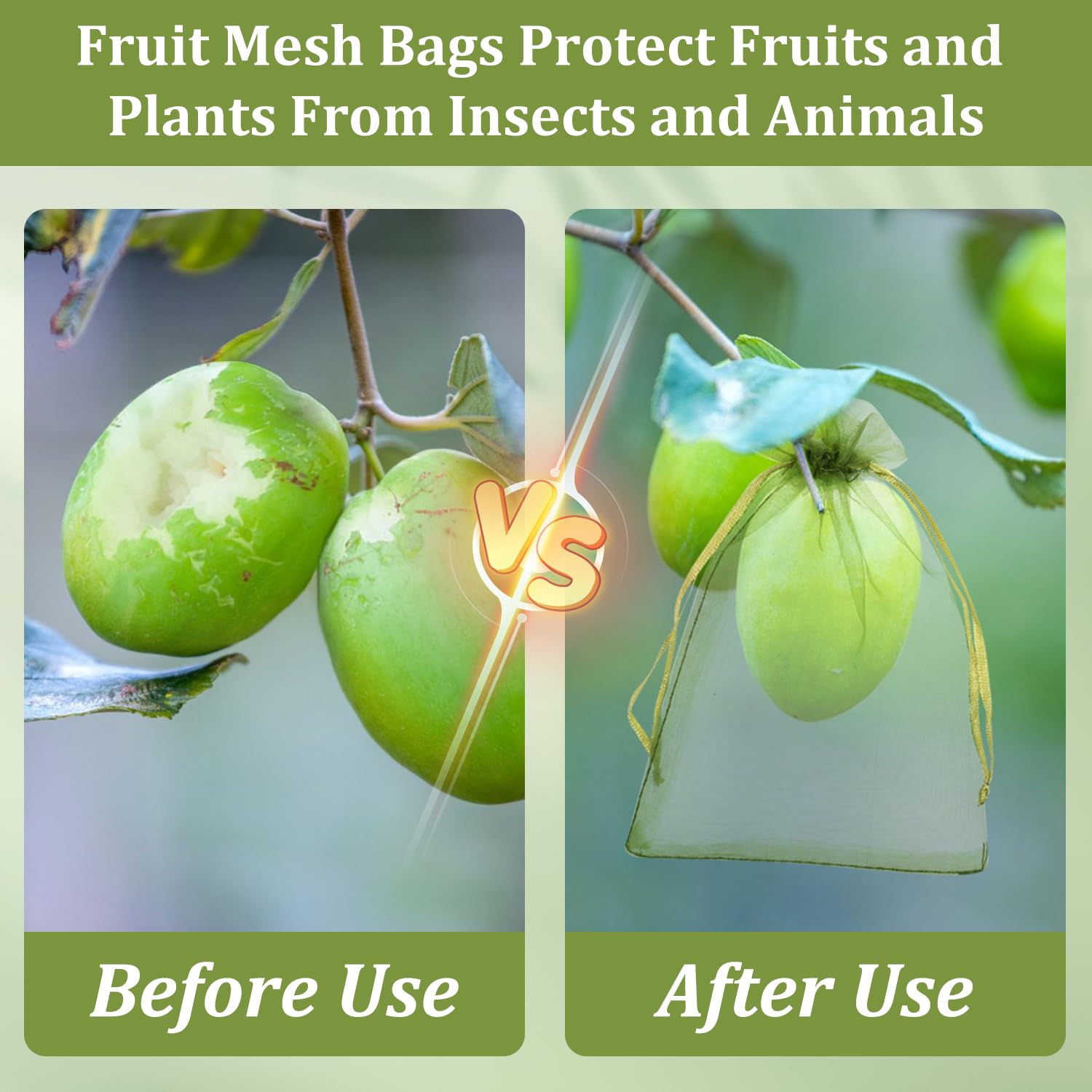 WenTao drawstring close-up demonstrates easy securing around fruit