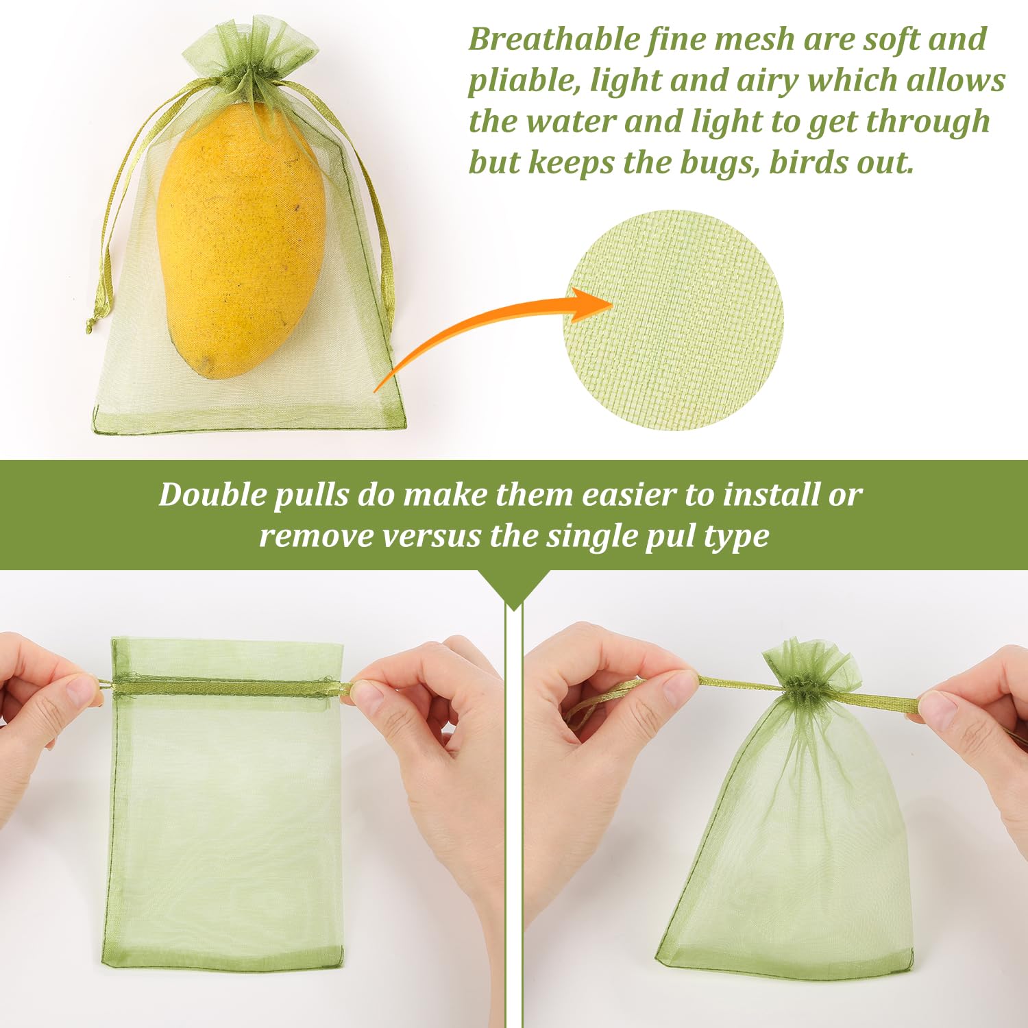 WenTao mesh close-up highlighting premium protection for small fruit