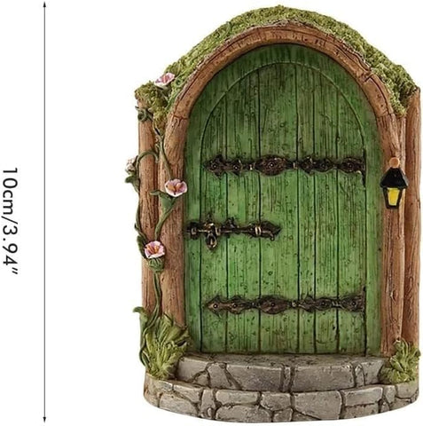 Wentoenapp wooden miniature fairy garden doors add rustic charm