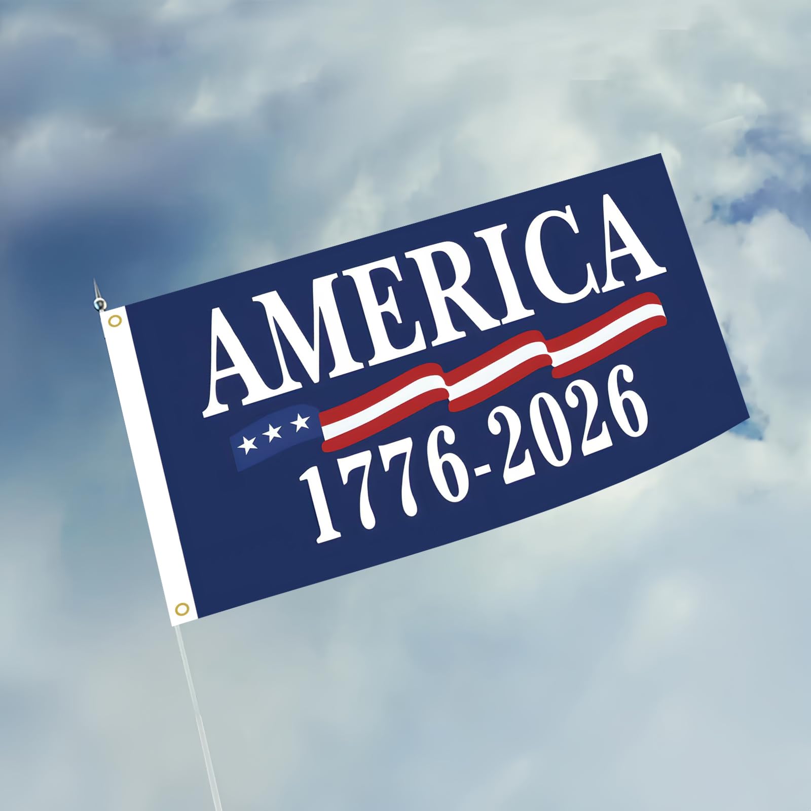 WENWELL 1776-2026 flag premium banner for lasting patriotism