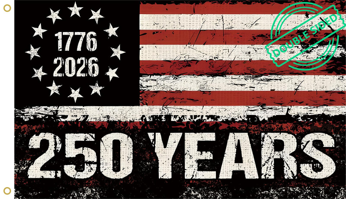 WENWELL 250-year American flag front view for bold outdoor display.