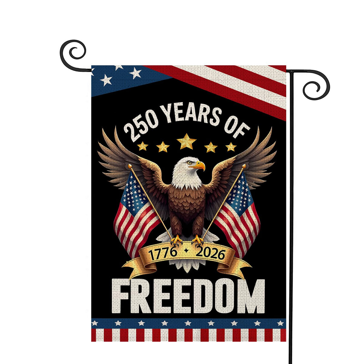 WENWELL 250th anniversary flag featuring an eagle design for outdoor display