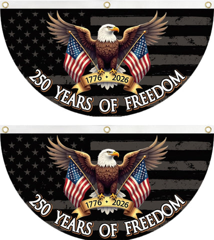 WENWELL 250th anniversary eagle banner for outdoor display