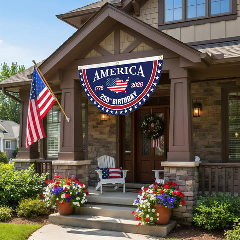 WENWELL bald eagle with crossed flags design for patriotic decor.