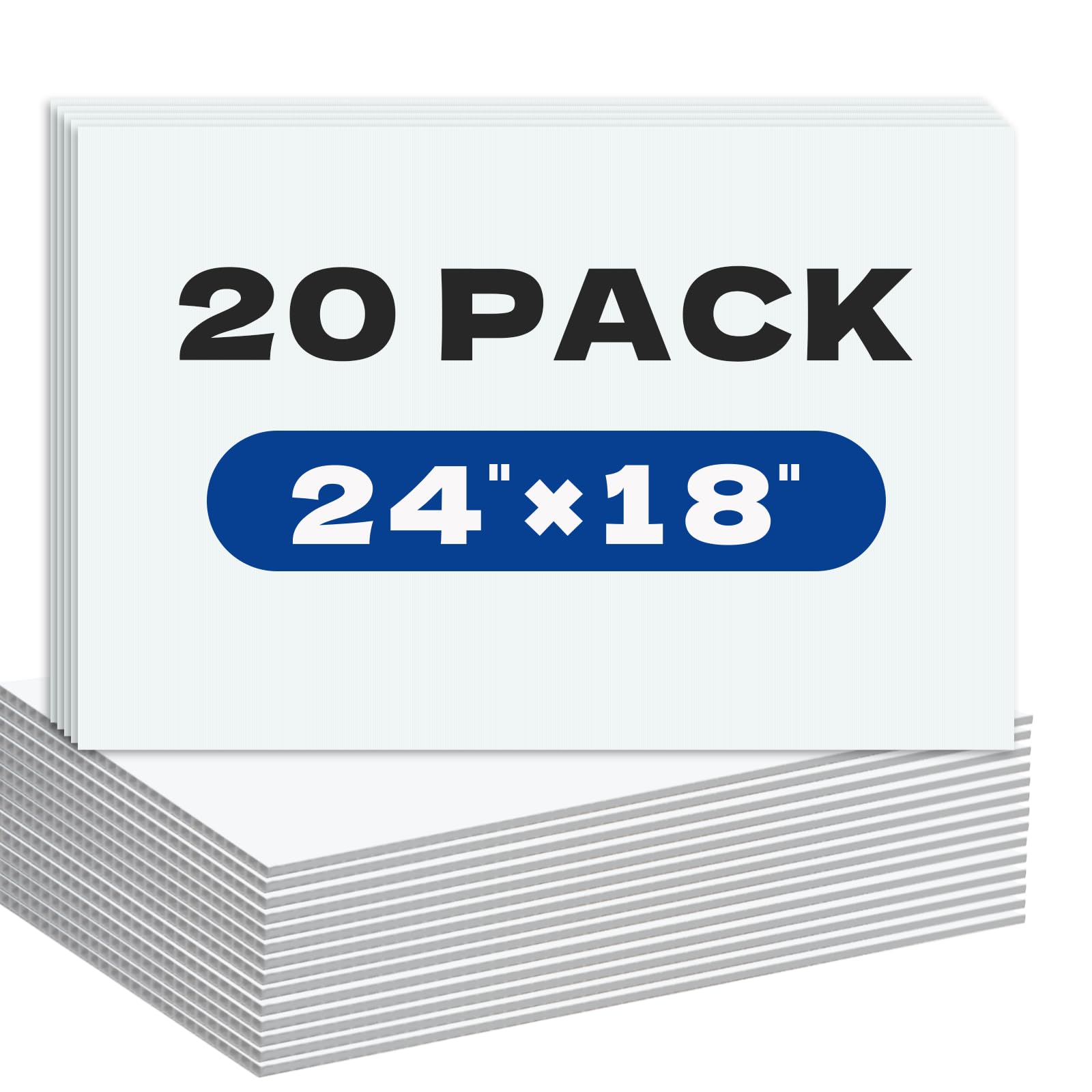 WENWELL blank yard sign 18x24 for customizable messages and events.