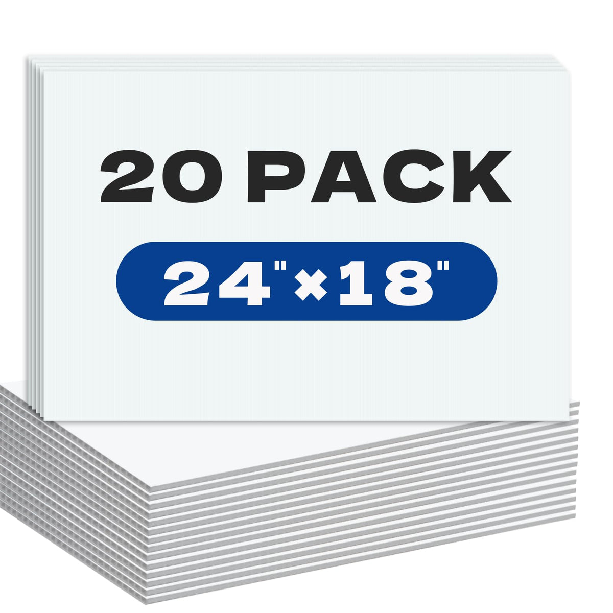 WENWELL blank yard sign 18x24 for customizable messages and events.