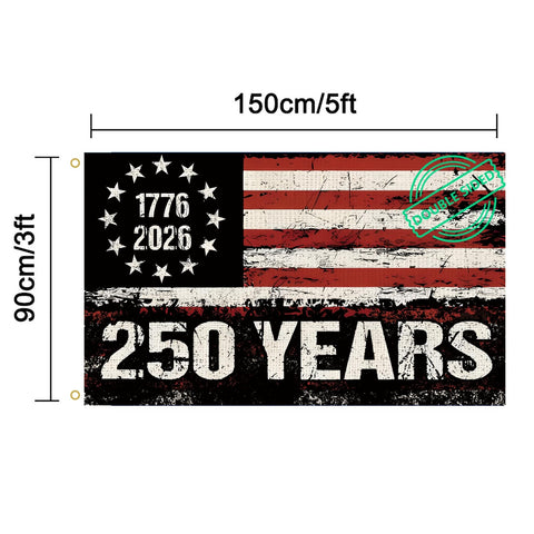 WENWELL double-sided flag design visible from multiple angles.