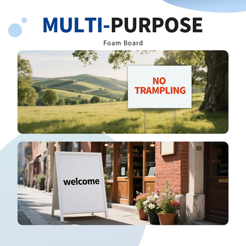 WENWELL double-sided blank yard sign ready for custom designs.