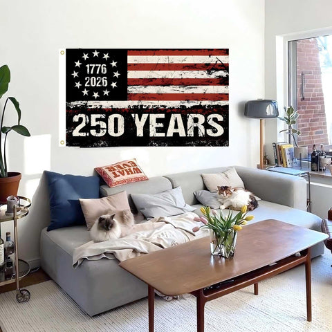 WENWELL Independence Day decor flag celebrates American history.