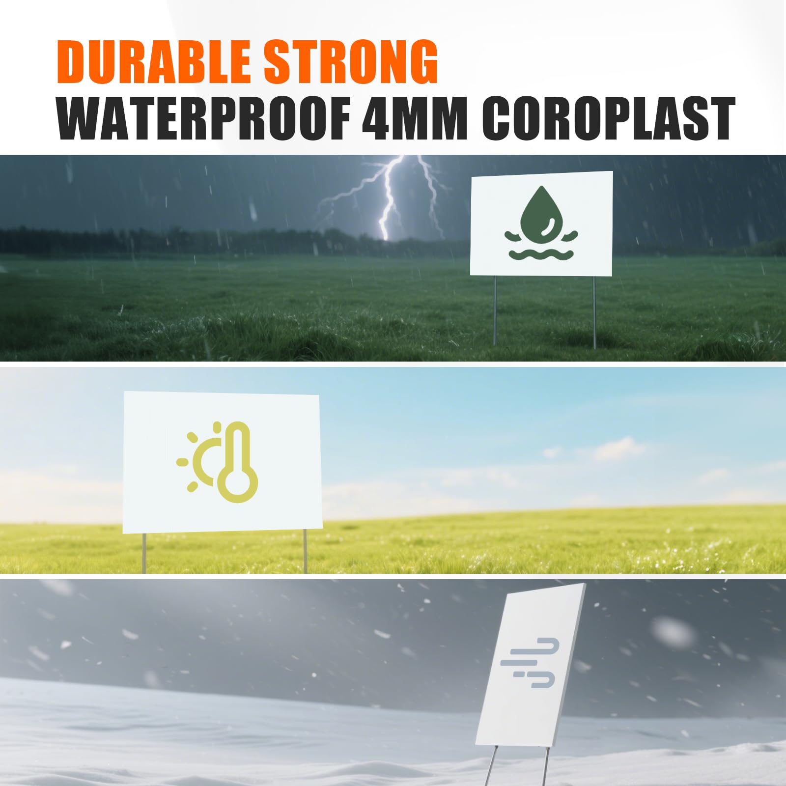 WENWELL outdoor sign kit withstands wind and rain