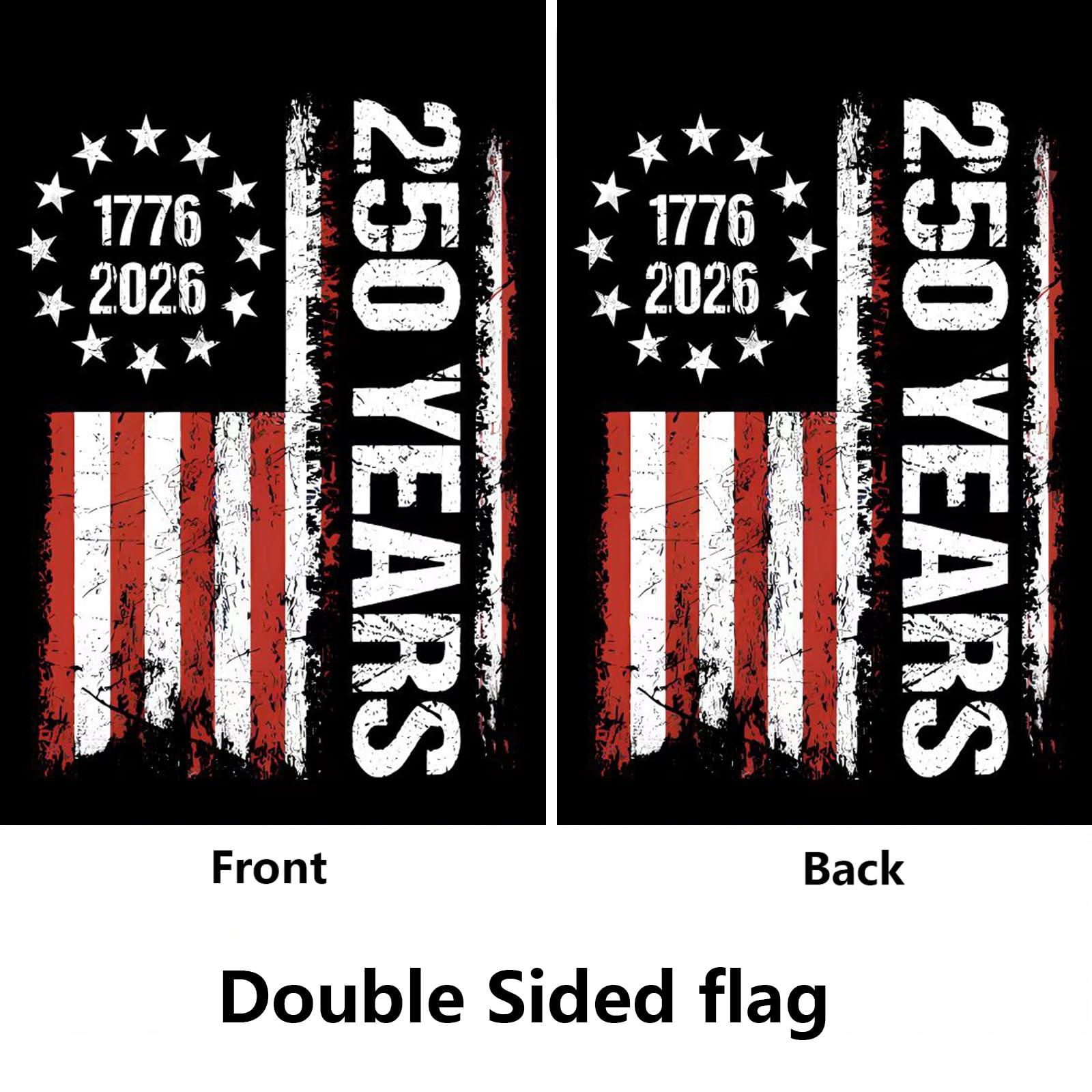 WENWELL patriotic banner yard display ready for outdoor use year-round.