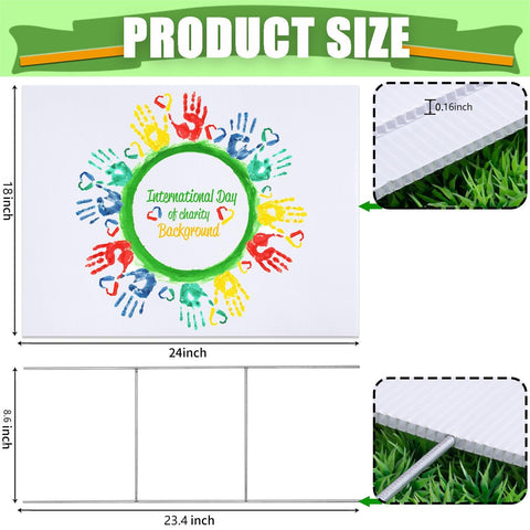 WENWELL white corrugated plastic sign offers durable, weatherproof advertising surface