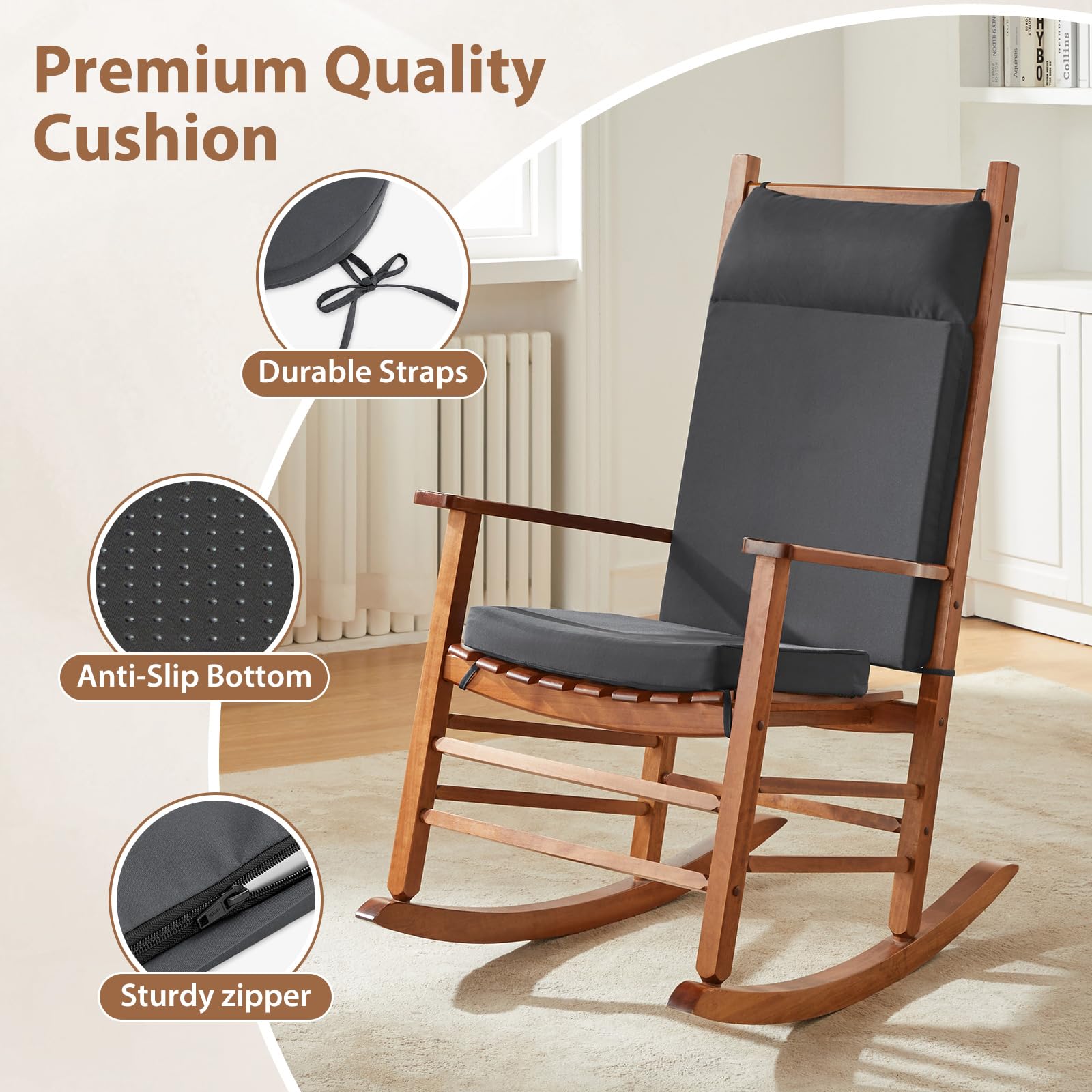 WEOAVRY 26x18 inch back cushion delivers tall back support.