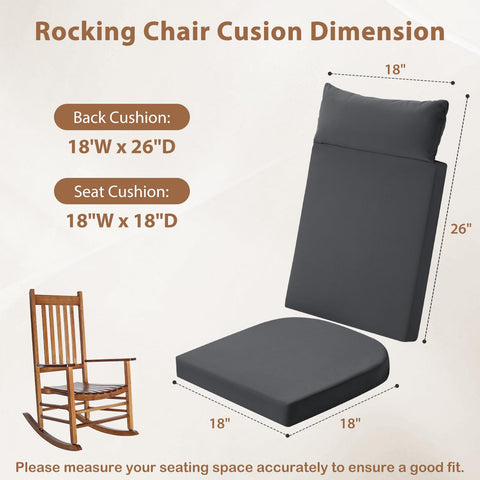 WEOAVRY cushions with non-slip bottom and reinforced straps for stability.