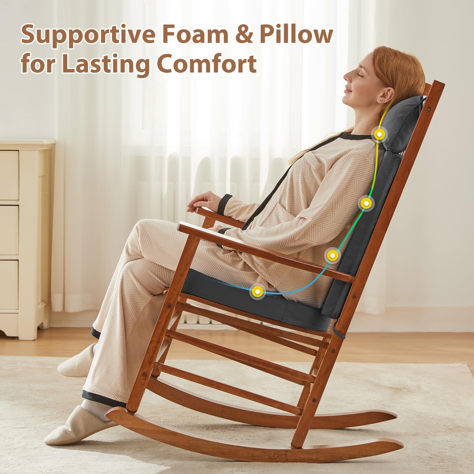 WEOAVRY outdoor cushions in waterproof Oxford fabric for porch durability.