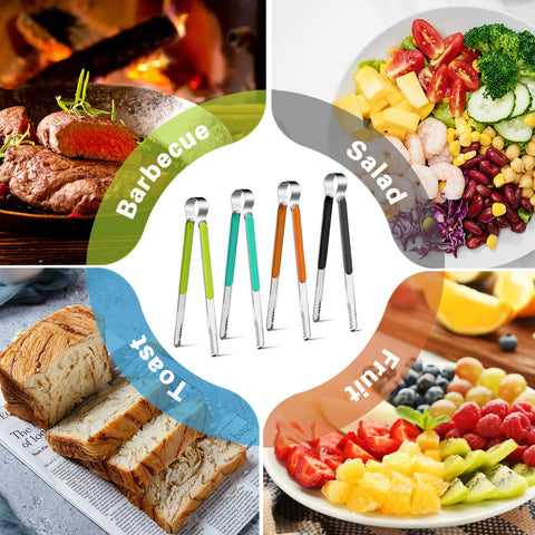 Weogot multi-use tongs suitable for grilling, cooking, and serving.
