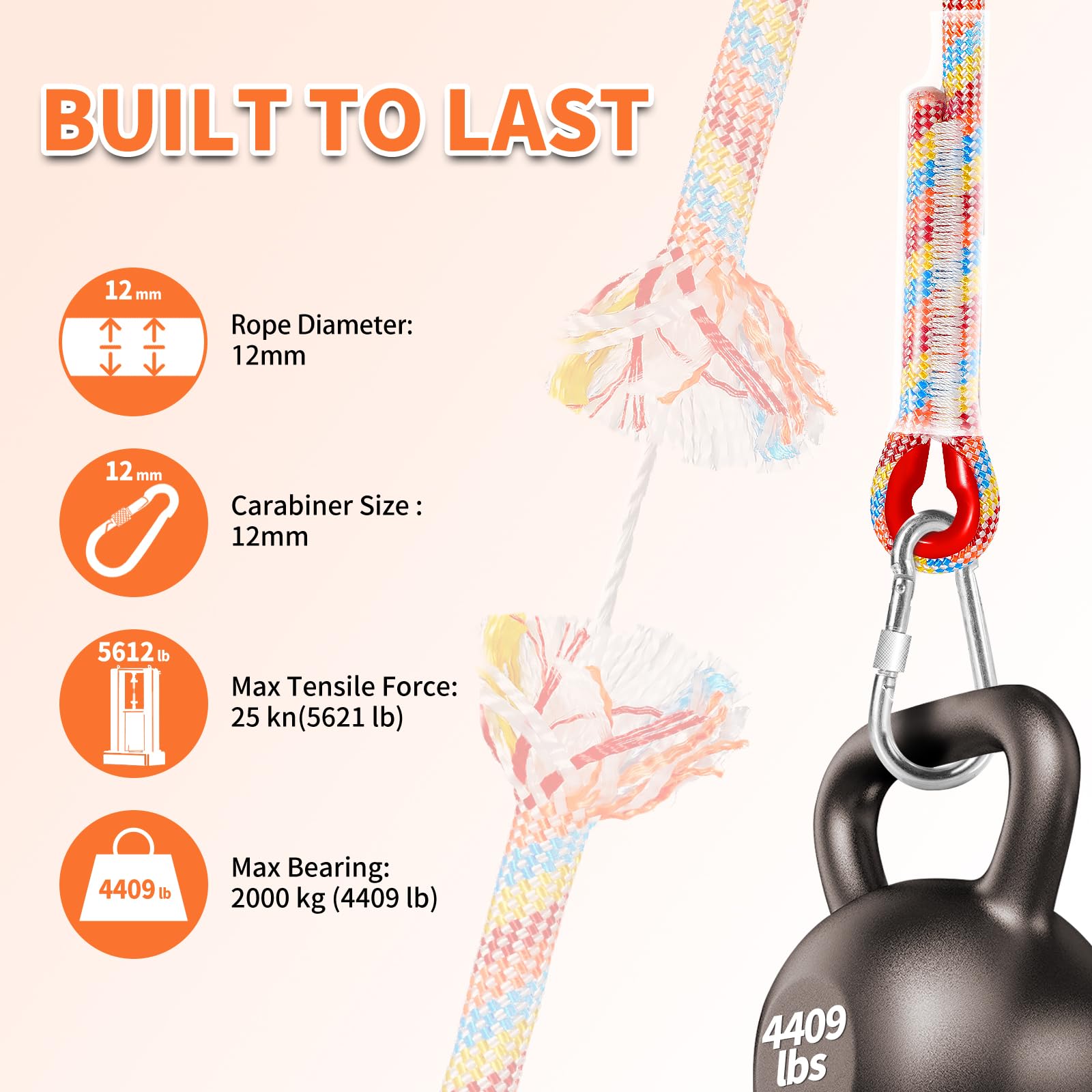 Werfeito heat shrink coated rope ends ensure burr-free grip during setup