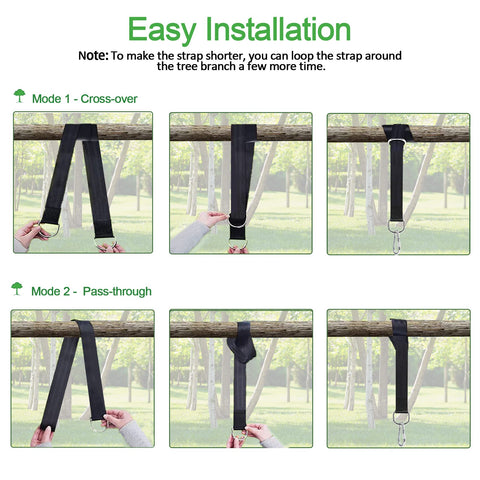 Werfeito heavy-duty nylon straps support sturdy family use.