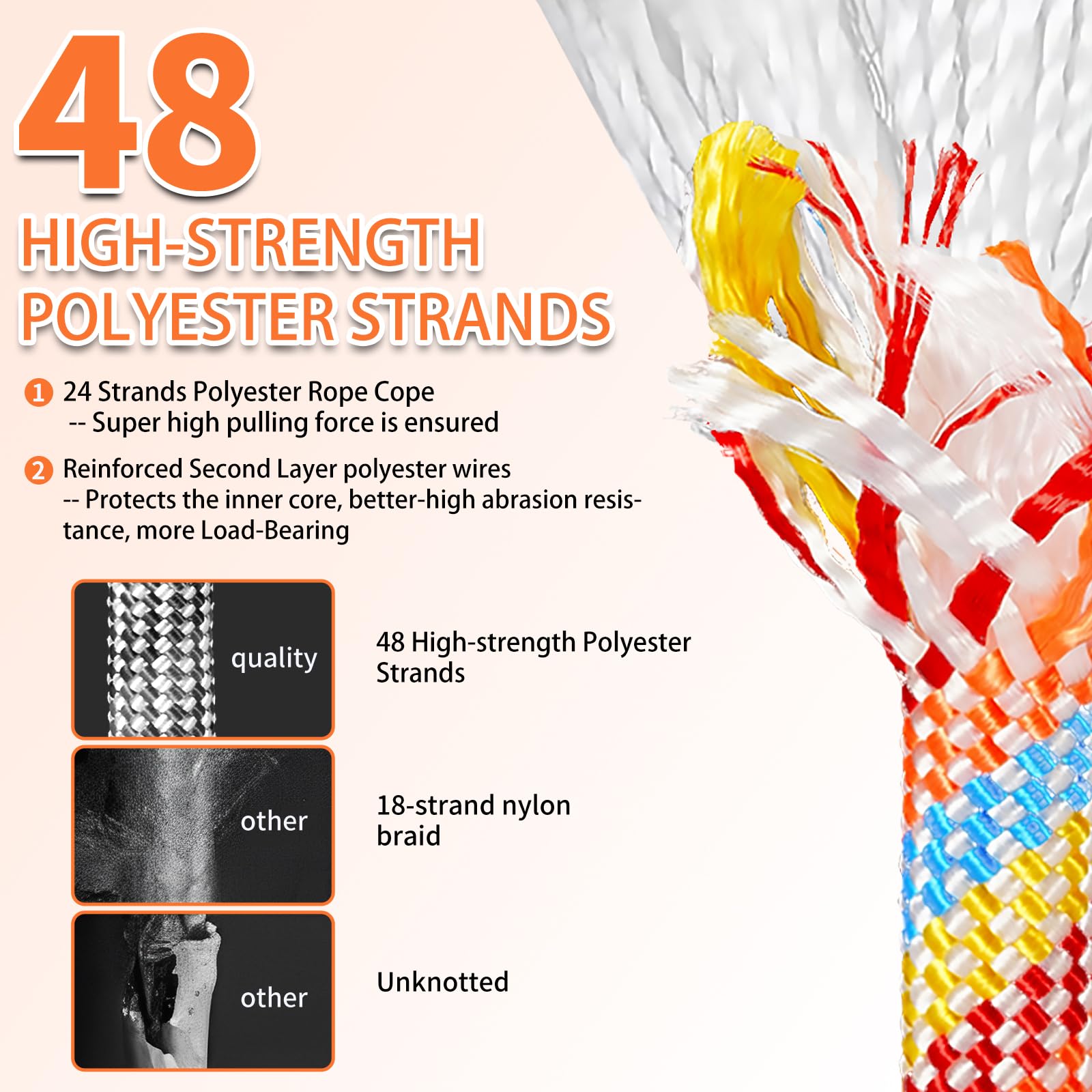 Werfeito swing strap side view highlighting anti-wear sleeve for long life