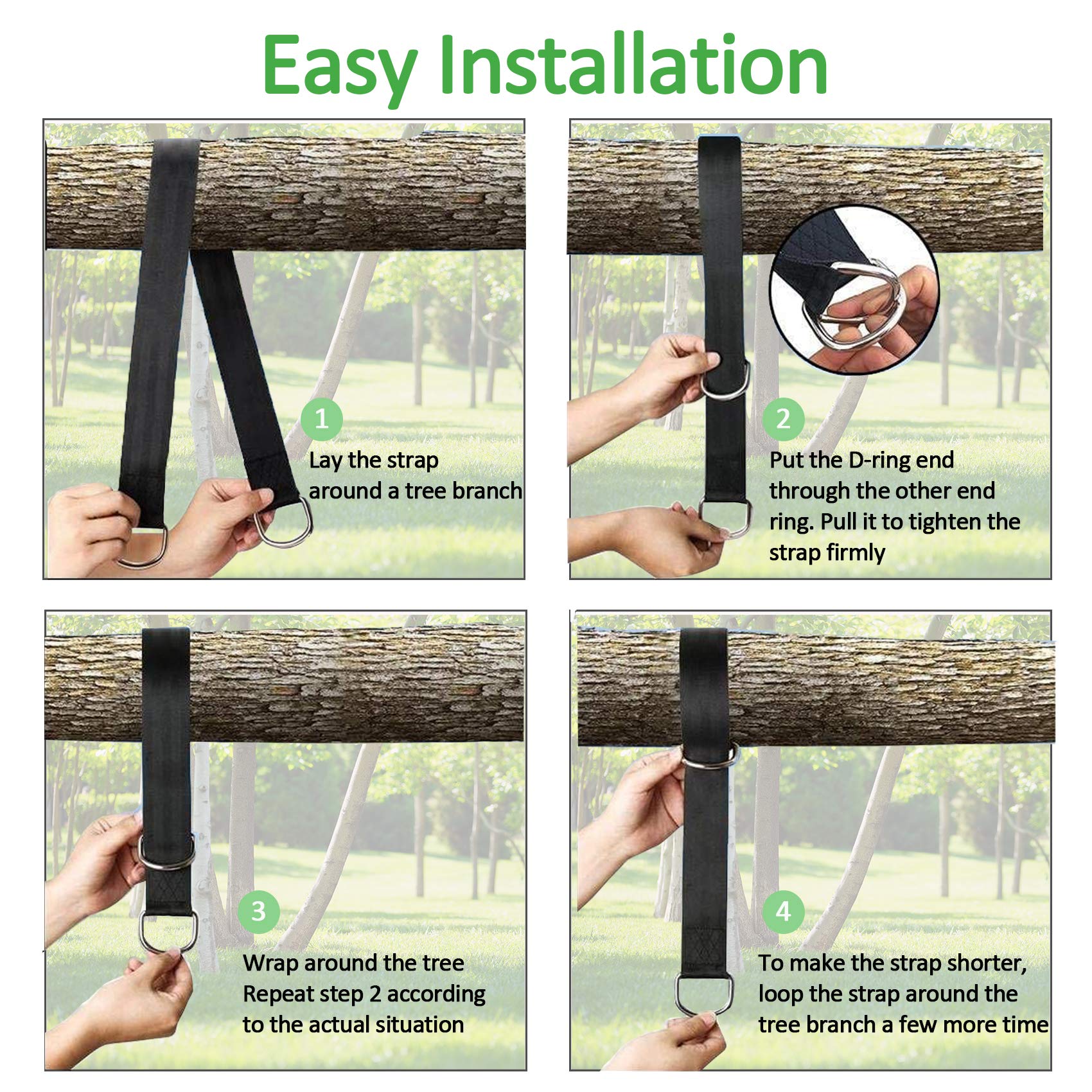 Werflyto easy-install swing kit lets you set up quickly and safely.