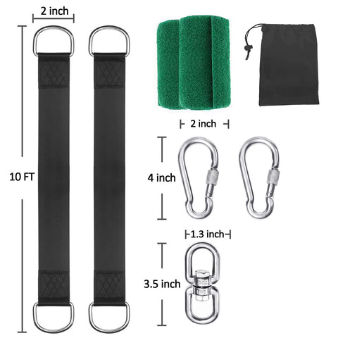 Werflyto swinging kit adapts to hammocks, porch swings, and more.
