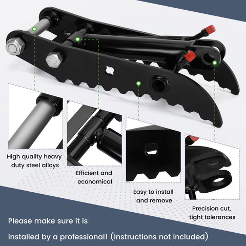 Strong grip capability supports handling logs, rocks, and debris.