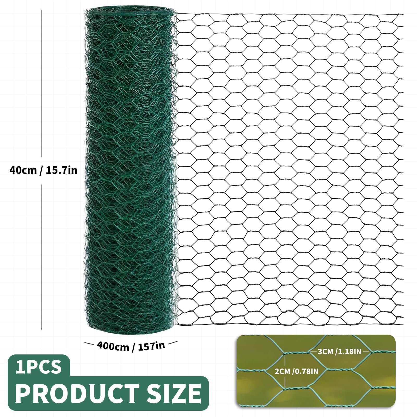 WERJOURU garden wire protects plants with galvanized material and rust resistance.
