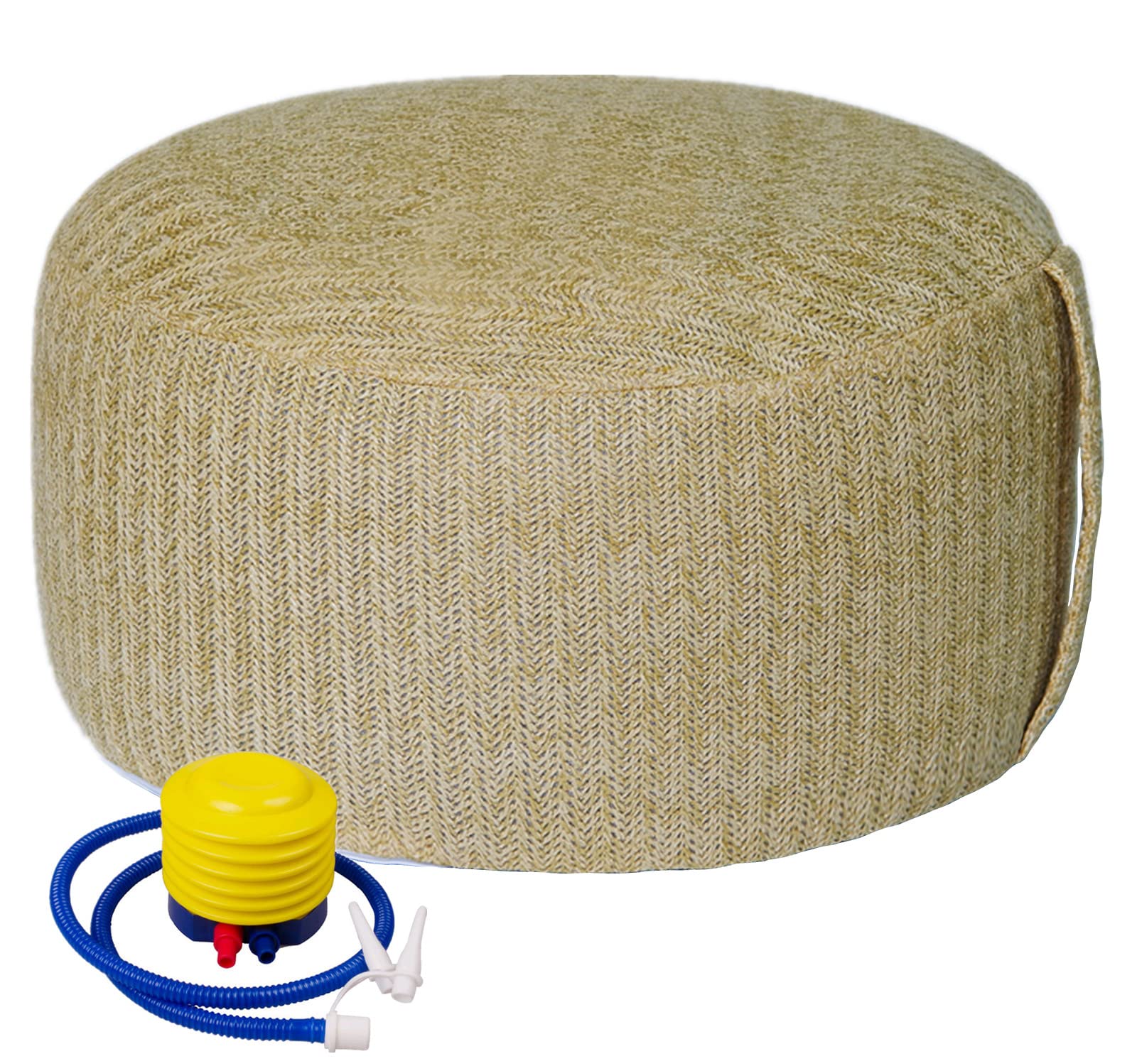 weruisi inflatable ottoman with pump included for easy setup outdoors