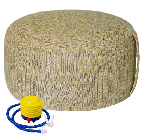weruisi inflatable ottoman with pump included for easy setup outdoors