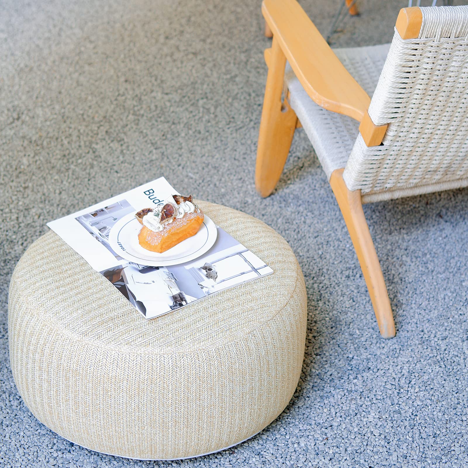 weruisi pvc liner shown; durable construction for long-lasting outdoor seating