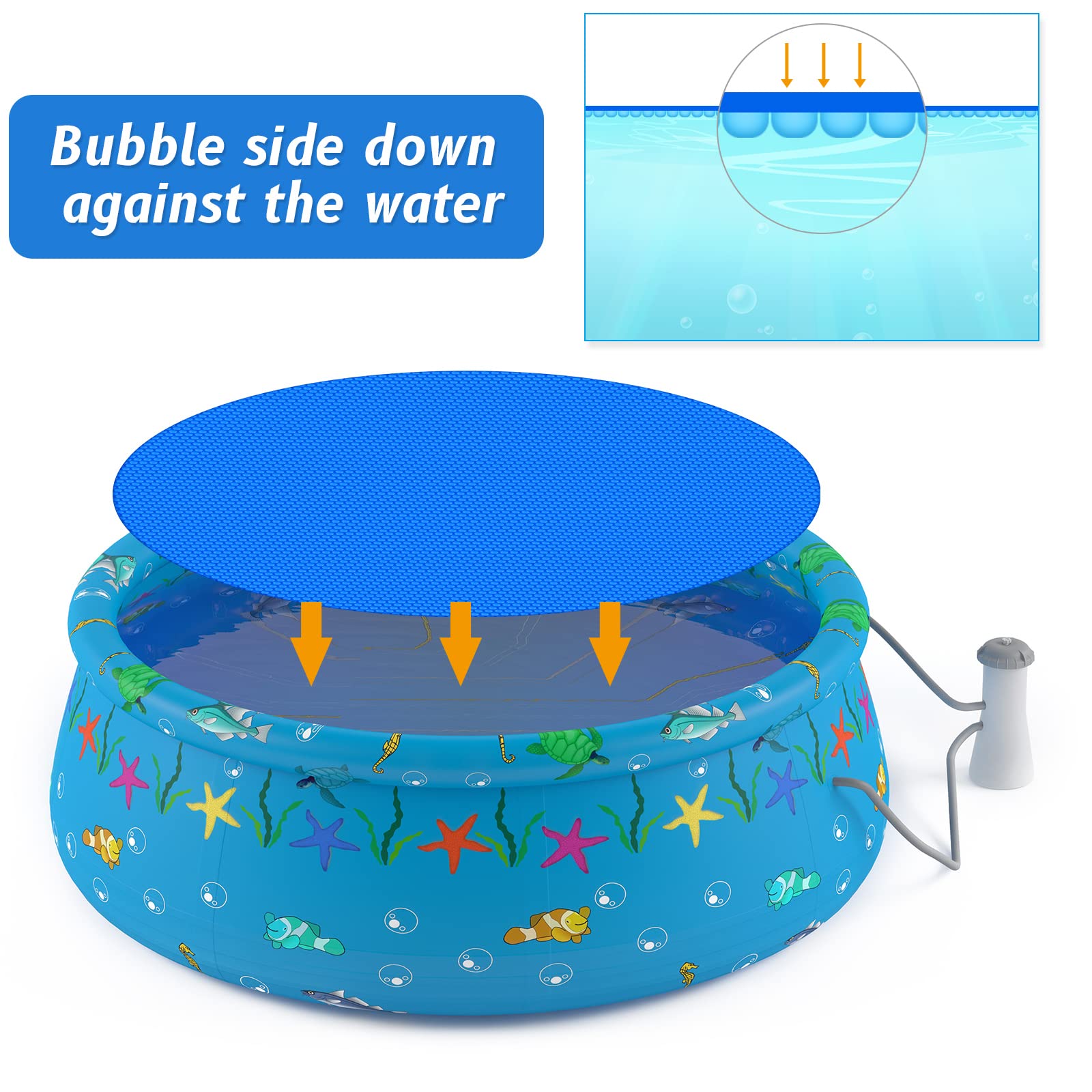Wesiti floating solar cover demonstrates heat retention for warmer water.