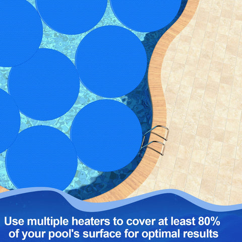Wesiti ground/inground pool blanket sits on water to conserve heat.