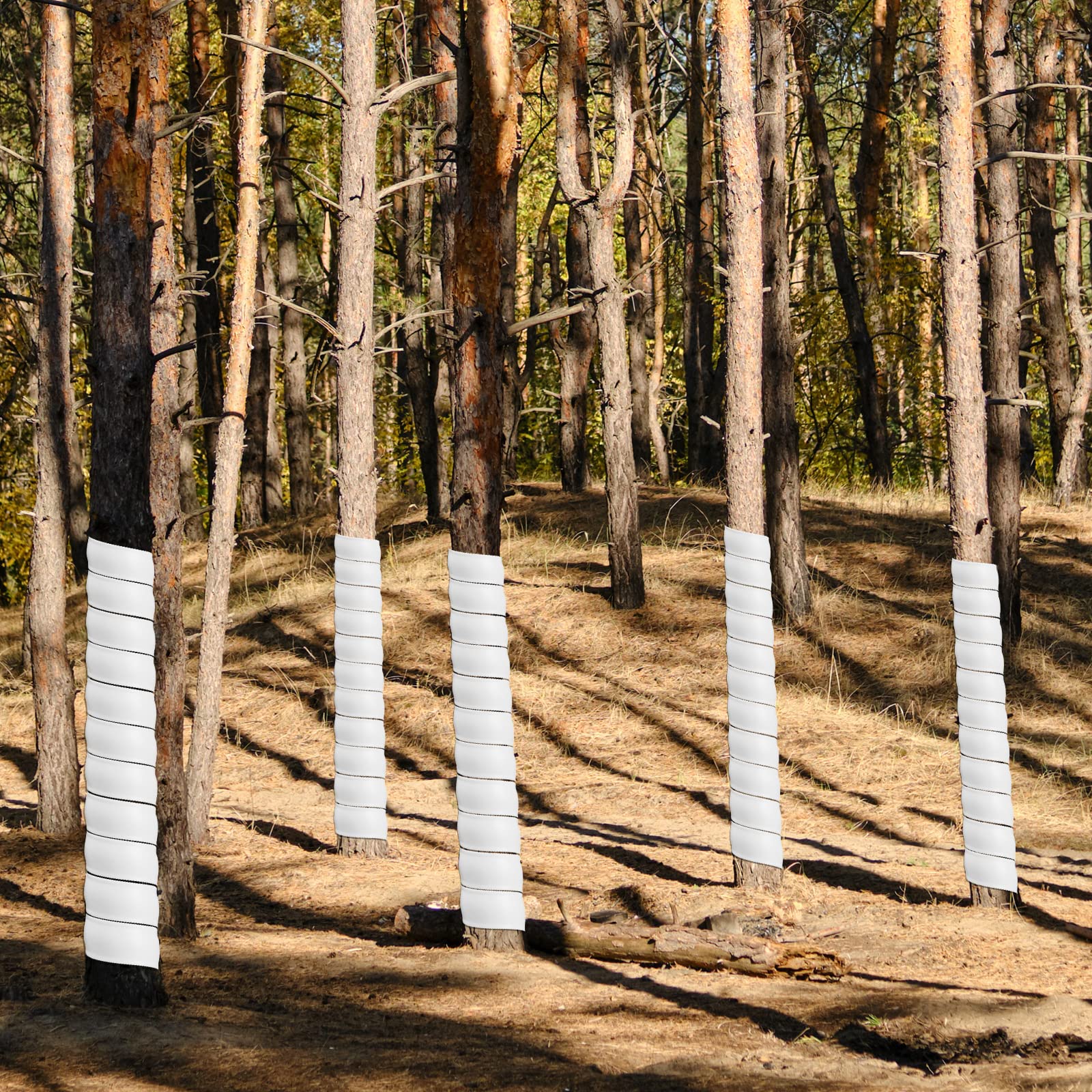 Wesiti outdoor garden protector guards young trees while withstanding the elements.