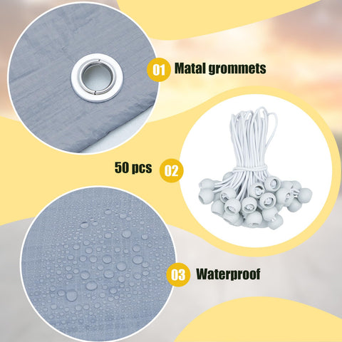 Wesnoy waterproof carport top cover shields from sun and rain