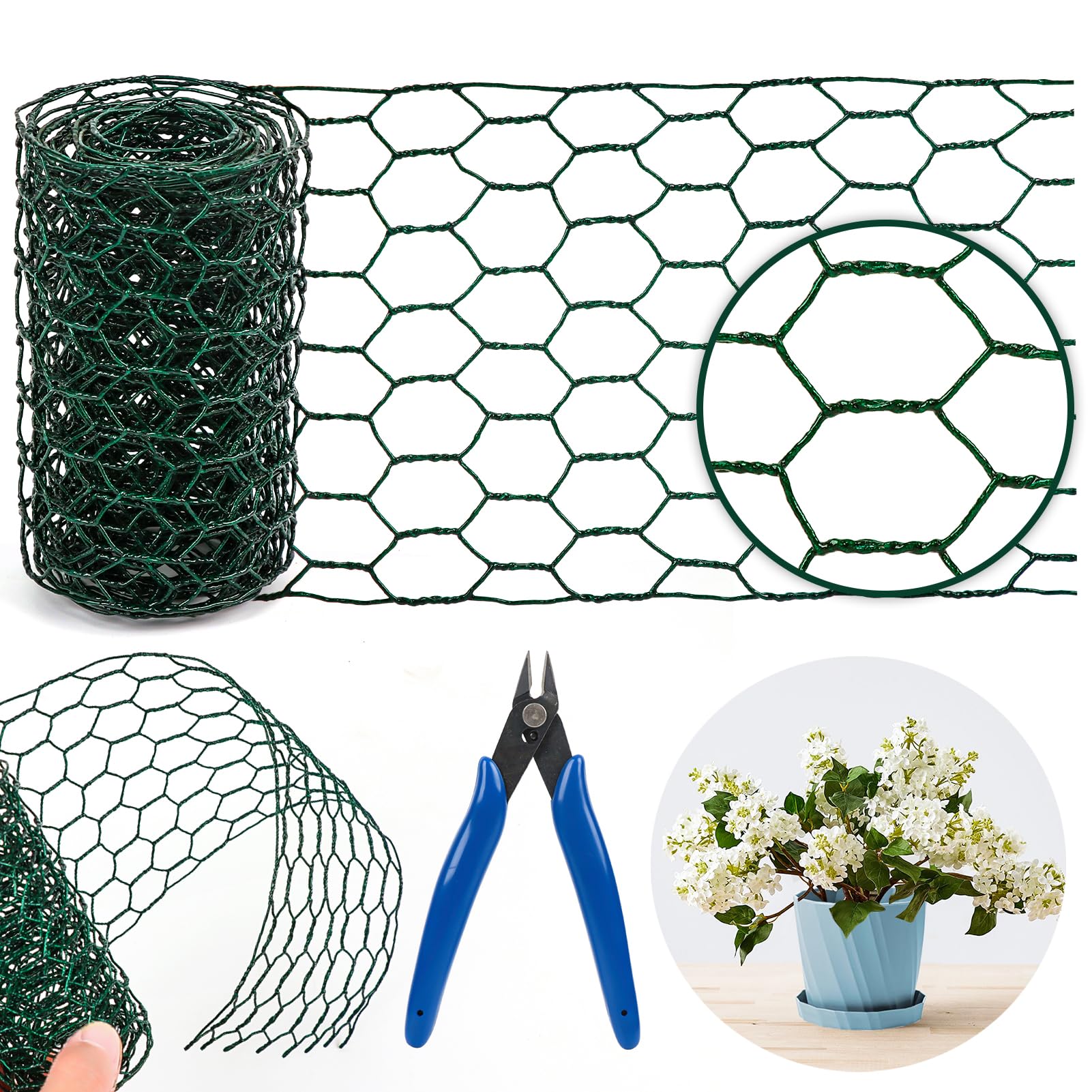 West Bay floral wire netting 4x118 inch for flexible arches and crafts