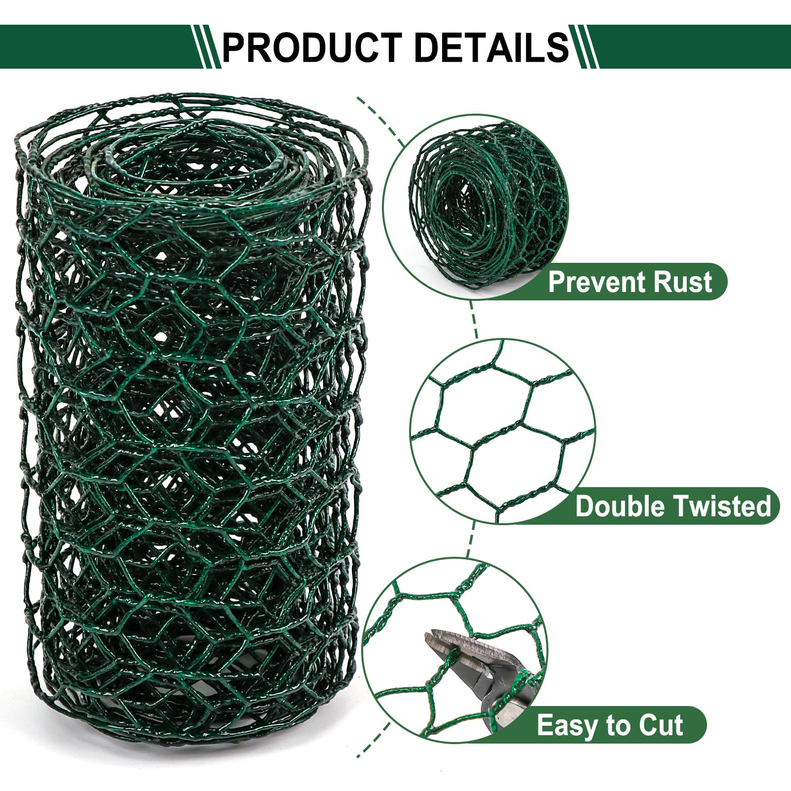 West Bay galvanized wire netting with plier for precise shaping