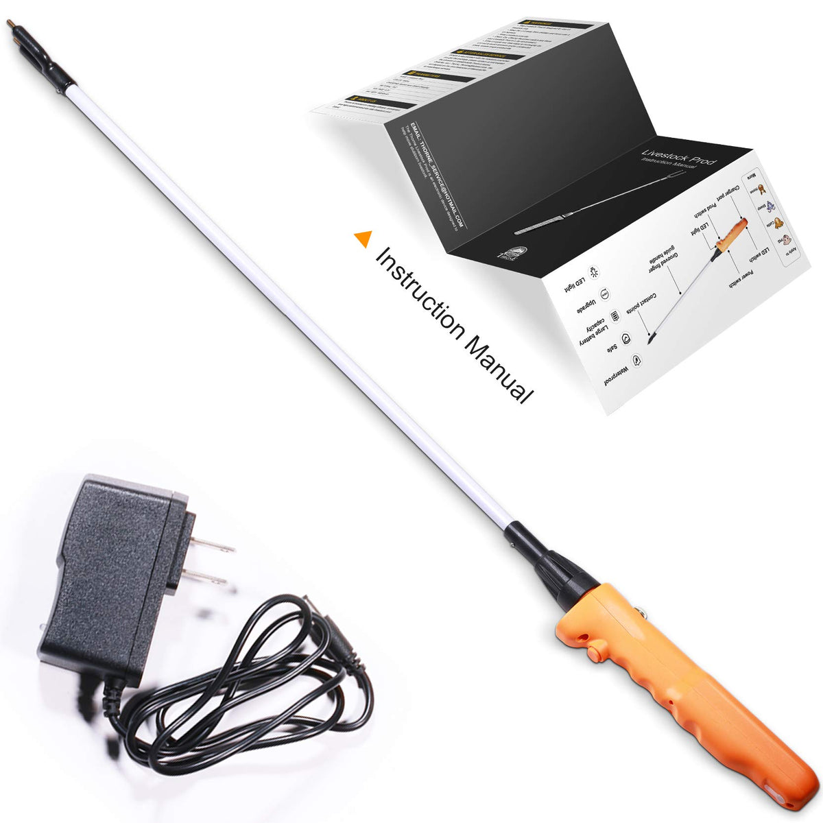 West Thorne Pro cattle prod with 52-inch length for easy, low-stress guidance