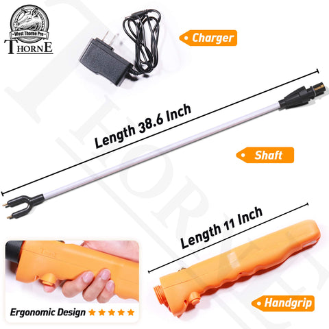 West Thorne Pro ergonomic handle for comfortable, controlled use