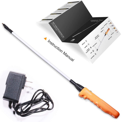 West Thorne Pro cattle prod with LED light for guided handling day or night